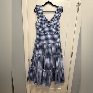 Kate Spade Blue and White Gingham Dress